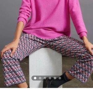 Anthropologie Dolan left coast beth cropped flare trousers